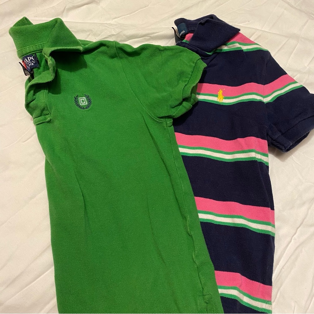 Set of two polos (Ralph Lauren + chaps) 👕 size 5